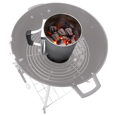 Napoleon Charcoal Chimney in use