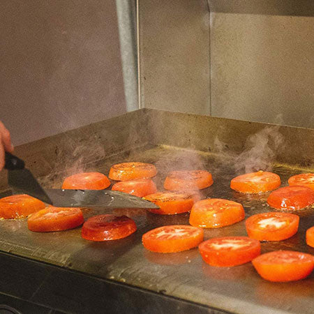 Le Griddle with Tomatoes on griddle