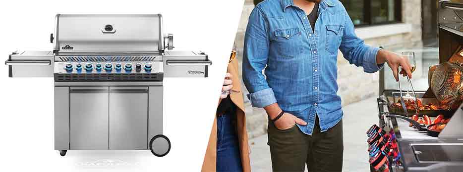 Napoleon Prestige PRO grill series review header grill hero image and lifestyle